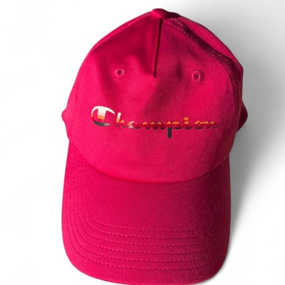 Champion Hot Pink Tech Indigo Strapback Dad Hat Baseball Cap OSFA